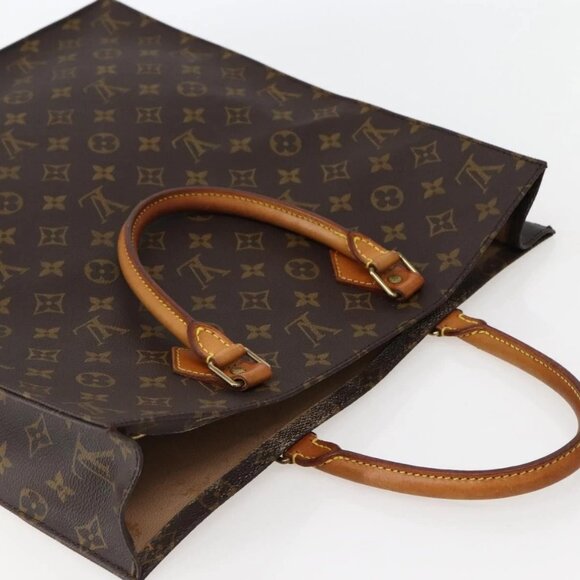 LOUIS VUITTON Monogram Sac Plat Hand Bag M51140 LV Auth 143141 - Picture 7 of 16